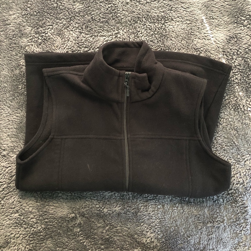 Natural Reflections zip-up fleece vest